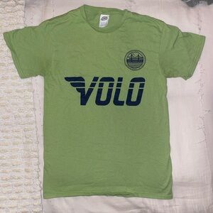 green volo tee